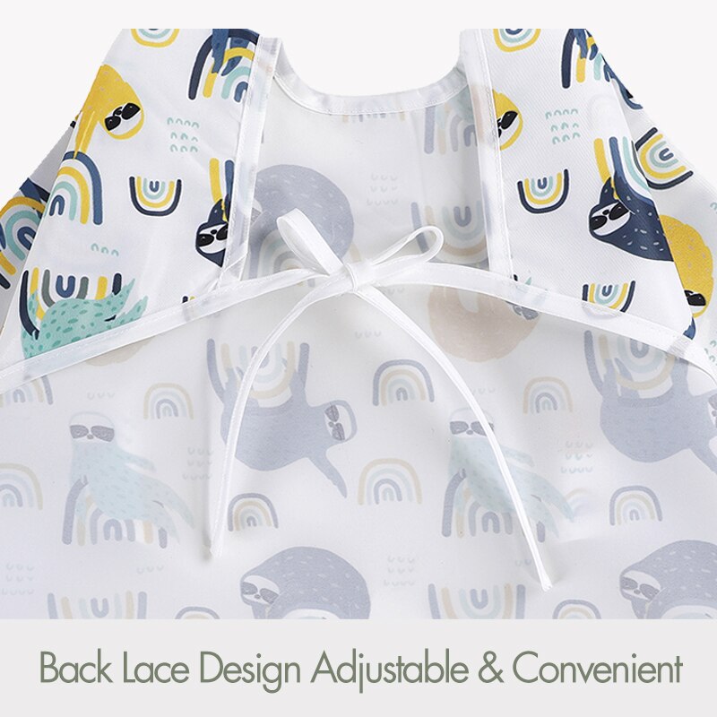 Baby Lätzchen Wasserdicht Kleinkind essen Werkzeug Langarm Neugeborenen Kunst Kittel Fütterung Lätzchen Schürze passen 6-24M Mit tasche Baby Bandana Lätzchen