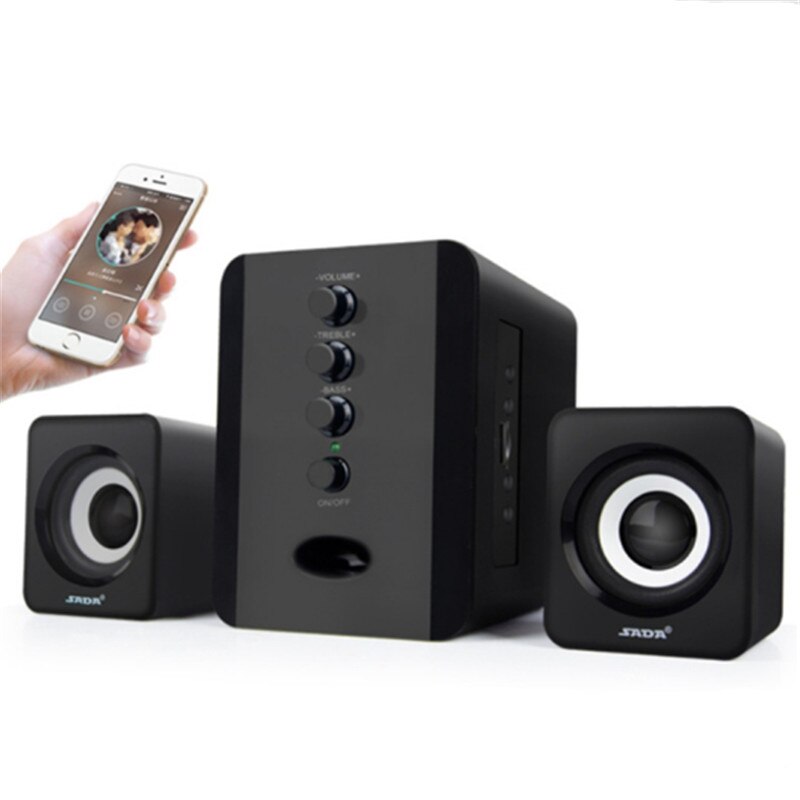 PC lautsprecher-bluetooth lautsprecher USB-Powered subwoofer für laptop, computer, handy. Dual lautsprecher,. -3 farbe LF01-086 ITSYH: Black