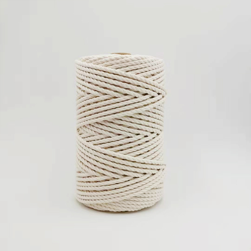 Corda Macramè Naturale 3mm X 100m - Cotone Morbido Per Acchiappasogni, Decorazioni Parete E Tende - Fatto A Mano