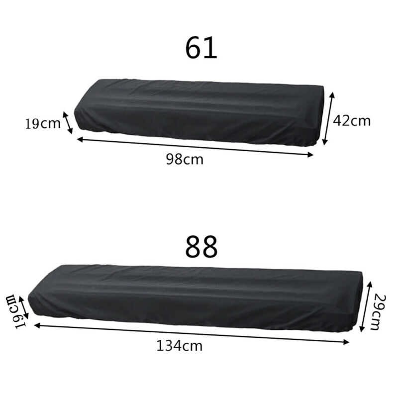 Tapas de Piano súper práctico, cubierta a prueba de polvo para Teclado de piano ajustable a prueba de agua para teclado de 61/88 teclas