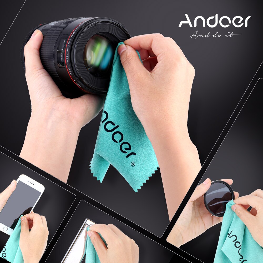 Andoer Camera Lens Reinigingsdoekje voor Gopro Canon Nikon Sony DSLR Camcorder VCR Camera Lens Schoonmaakdoekje