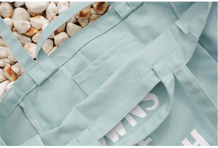 Dames canvas schoudertas extra grote handtas met letters strandtas grote dames shopper eenvoudige canvas boodschappentas