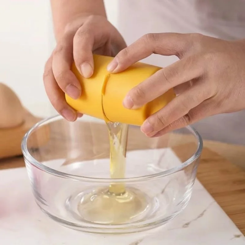 Ouvre-coquille d'œuf en plastique, brise-œufs manuel , séparateur de coquille d'œuf antiadhésif, outils de cuisson de cuisine multifonctionnels