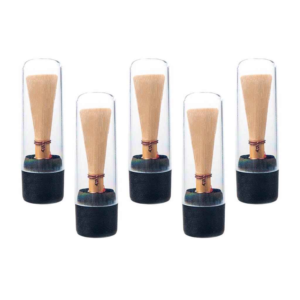 Pack of 5 Medium Strength Bassoon Reeds Red Line with Transparent Tubes Parts