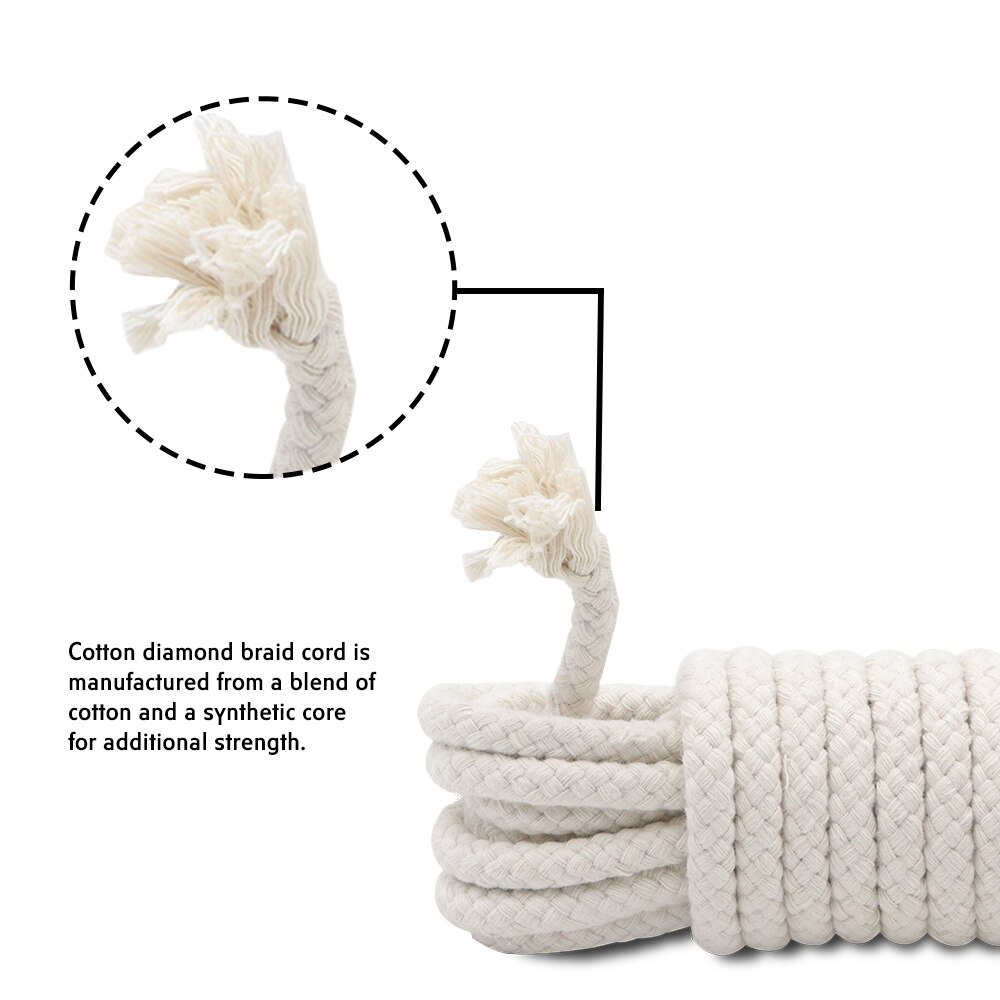 8 Strand Braided Rope 5mmx10M(3/16INx30FT) 6mmx10M(1/4INx30FT) 8mmx10M(5/16INx30FT)