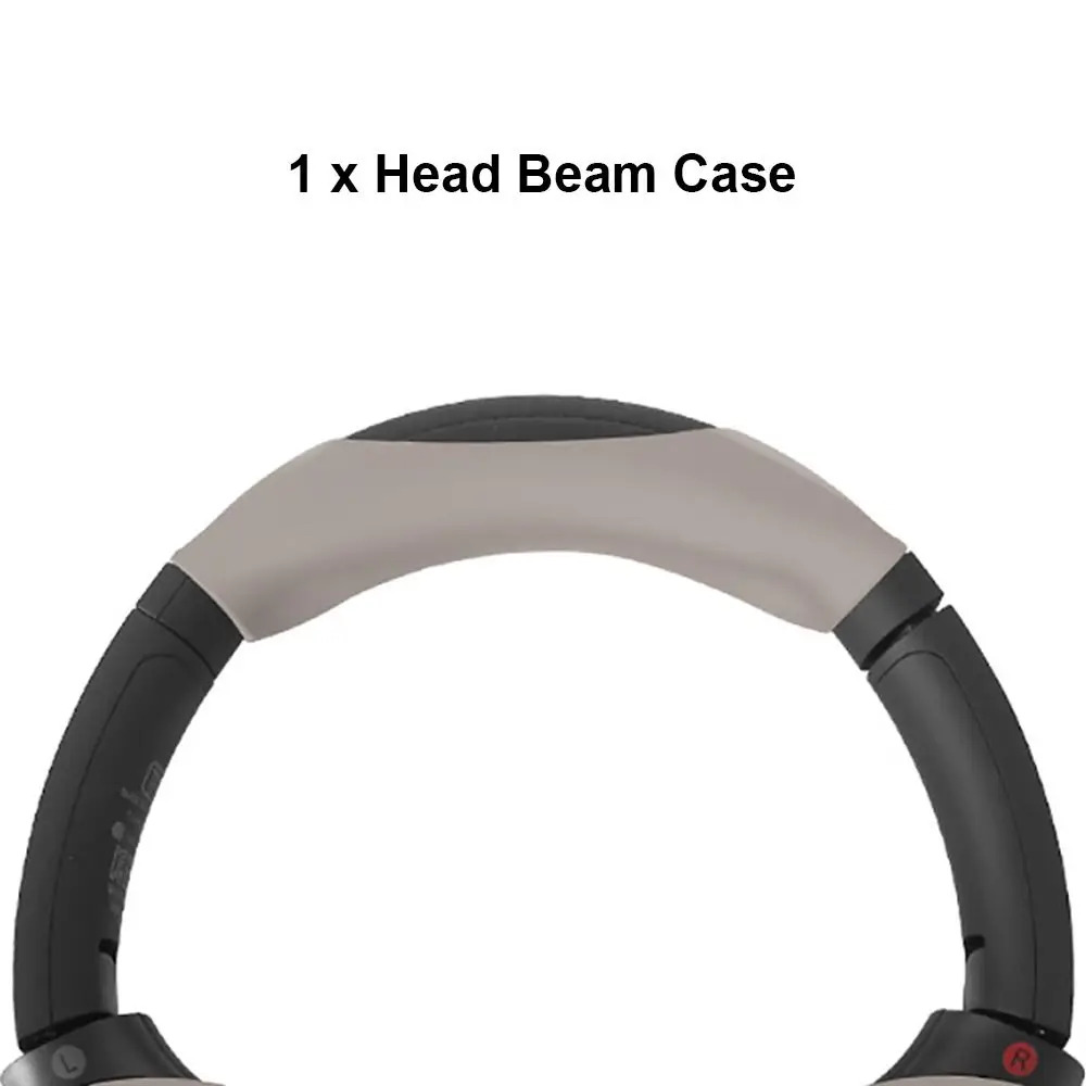 de almohadillas para los oídos, funda protectora de silicona a prueba de golpes para haz de cabeza, antipolvo, suave para auriculares WH-1000XM4: Gris claro
