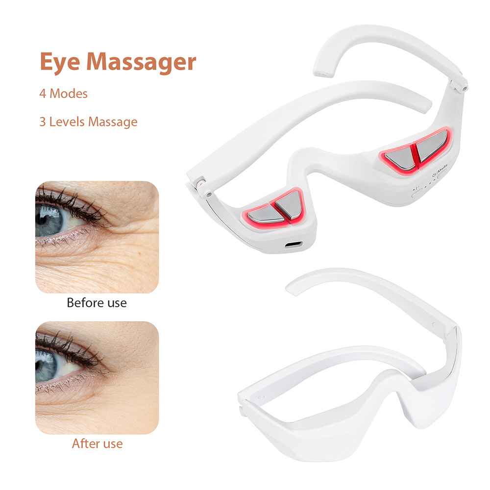 Masajeador de ojos antienvejecimiento, alivio de la fatiga de los ojos, relajación, alivia las ojeras, masaje para el cuidado de los ojos EMS