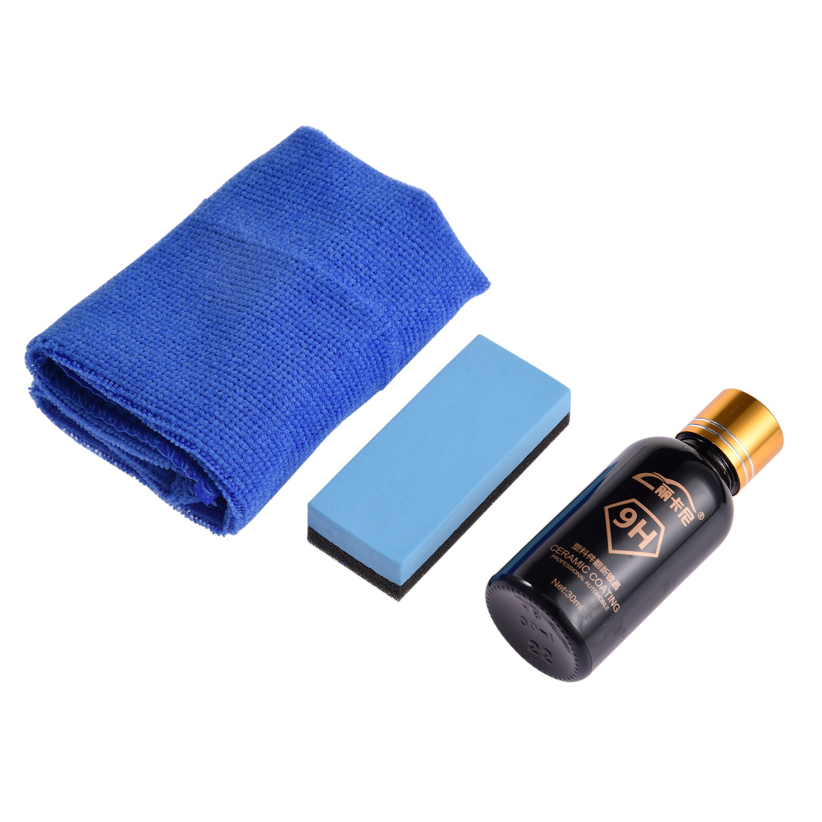 30ml Plastic Maintenance Refurbishment Agent Multi-purpose Car Interior Exterior Plastic Repair Agent Kit With Sponge And Towel