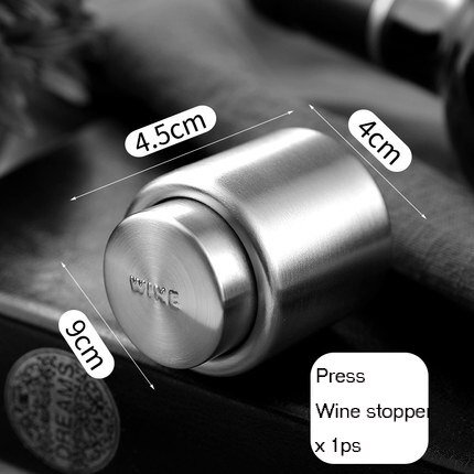 Neue Xiaomi edelstahl wein stopfen vakuum flasche Stopper abdichtung silikon Abdichtung hoch-Ende-wein champagner Stopper schäumen: wie gezeigt