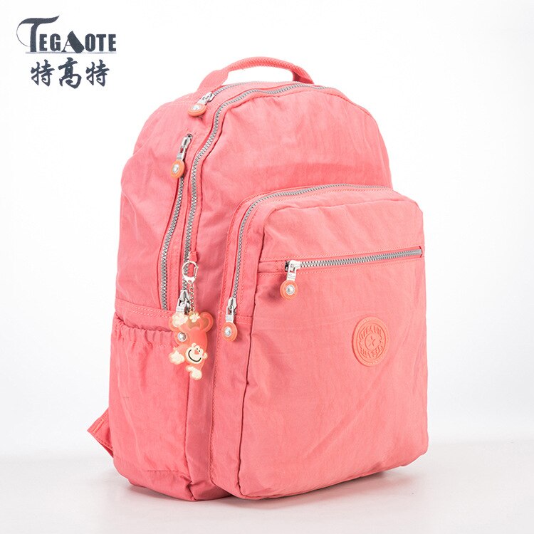 TEGAOTE Women Backpack for Teenage Girls Nylon Backpacks Mochila Feminina Female Travel Bagpack Schoolbag Sac A Dos: 6