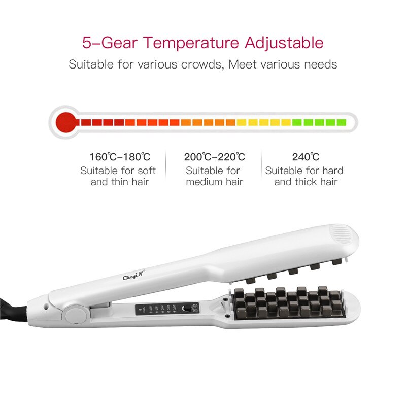 CkeyiN Hair Fluffy Artifact Hair Curler Tourmaline Ceramic Curling Iron Styling Tools Hair Extension Corn Hair Splint Perm