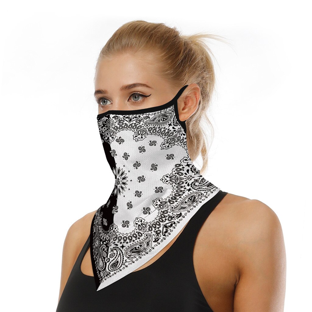 4% Outdoor Print Seamless Ear Scarf Sports Scarf Neck Tube Face Dust Riding Bike Face Face Cover Scarves Face Dust Face Shield