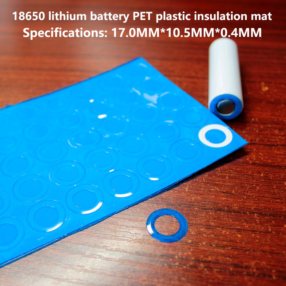 100pcs/lot 18650 lithium battery bark paper insulation gasket hollow gasket power battery pack sealing surface pad