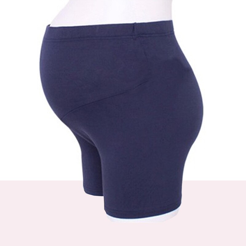 Moederschap Kleding Zwangerschap Veiligheid Shorts Modale Ondergoed Voor Zwangere Vrouwen Onder Rokken Veiligheid Broek Moederschap Mini Leggings: Blauw