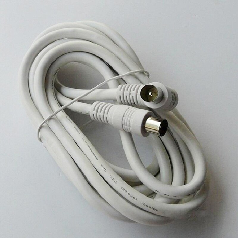 3m antenna television PAL male, male F type coaxial cable connector Dell cable cable: Default Title