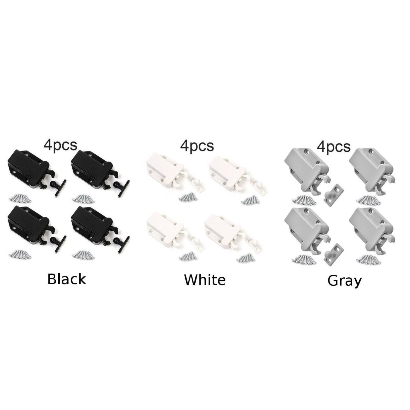 ABS Push To Open Catch Door Latch Kitchen Cabinet Touch Release Drawer Cupboard