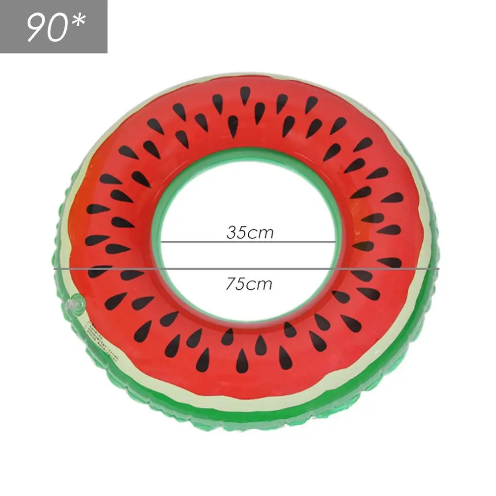1 pc vattenmelonmönster badring för vuxna barn uppblåsbar madrass poolparty simning sommar strand flyta vattensport: Ljusgrön