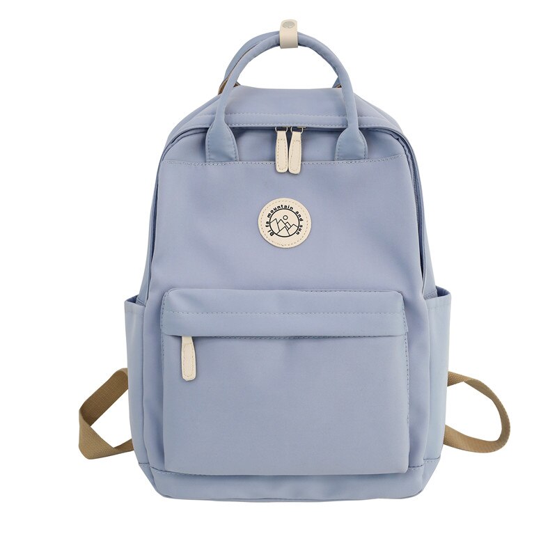 JOYPESSIE Women Backpack For Teenagers Black School Bag Female Business Travel Bookbag Girl Waterproof Mochila: blue