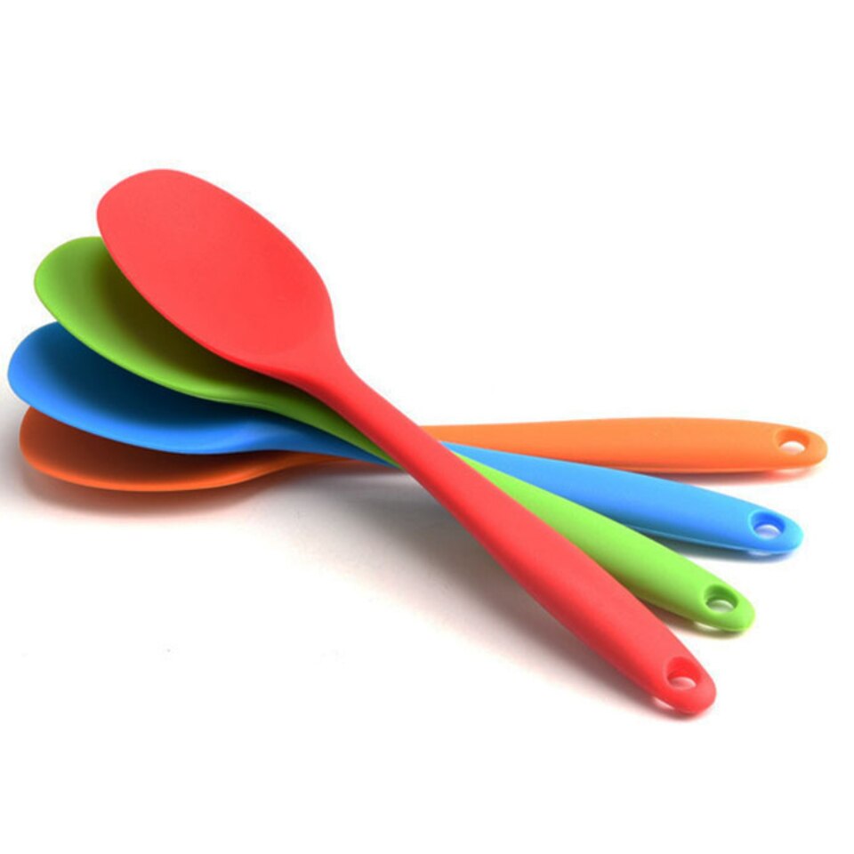 Silikoneske 28cm alt-i-én bageværktøj øse til at beskytte non-stick grydesuppeskalskraber køkkenredskaber