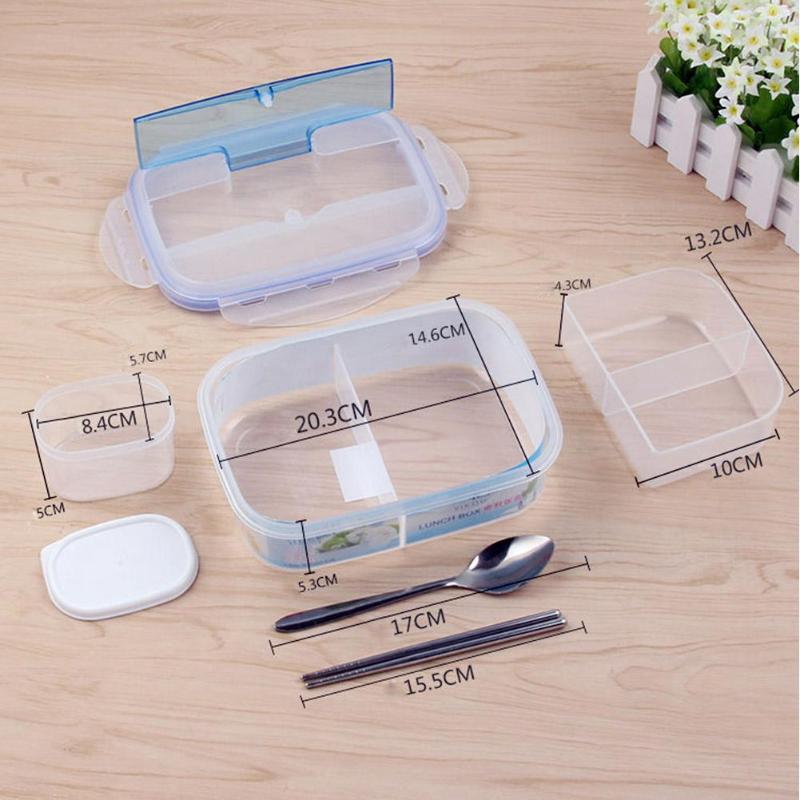 Heat Preservation Lunch Box Microwave Bento Food Container with Tableware