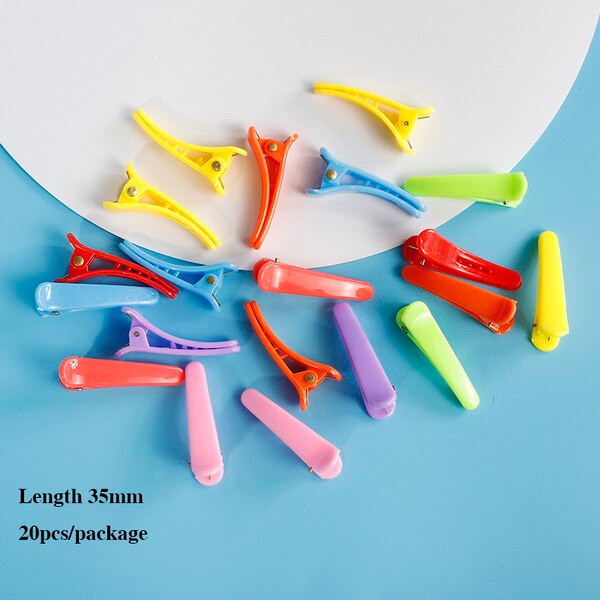 Bebis flickor liten hårklo söt godisfärg blomma hår käkklämma bb tjejers hårnål barn håraccessoarer: G  (20 st)