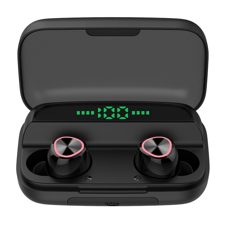 Ipudis Bluetooth Oortelefoon 5.0 Stereo Draadloze Hoofdtelefoon Telefoon Game Headset Hd Microfoon Led Display