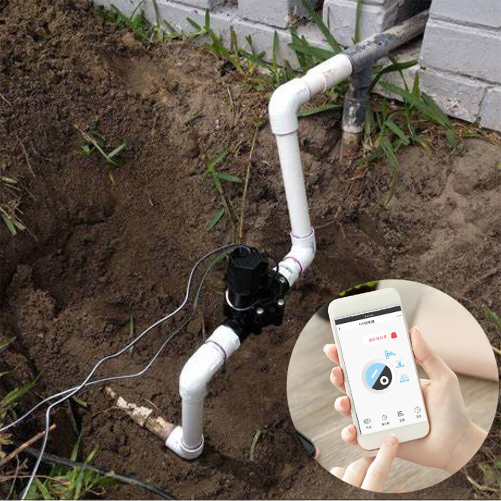 Electric Solenoid Easy Use Garden Yard APP Control ABS Automatic Timer Practical Home Irrigation Valve WIFI Smart Lawn Sprinkler