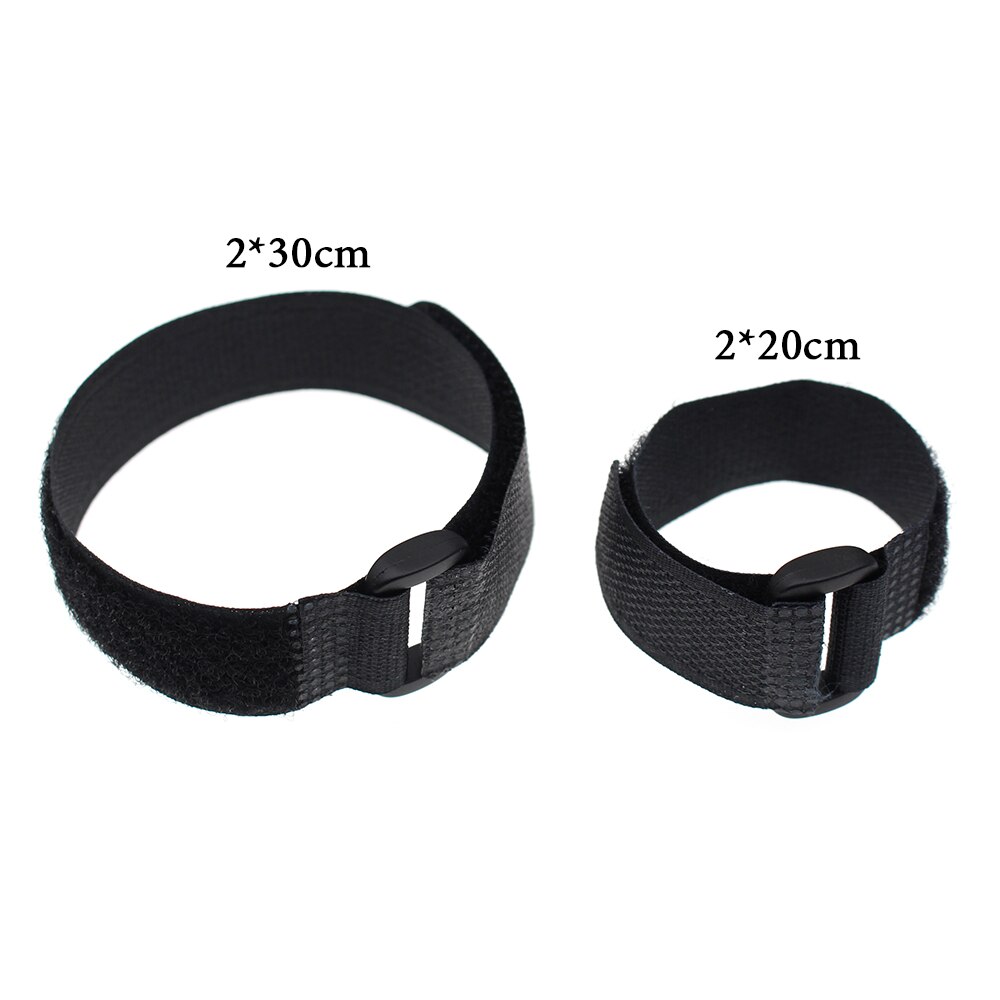 INJORA 5 stks Zwart Duurzaam Antislip Cable Tie Onderaan Riemen voor RC Auto Batterij RC Crawler Tool 2*20 cm/2*30 cm