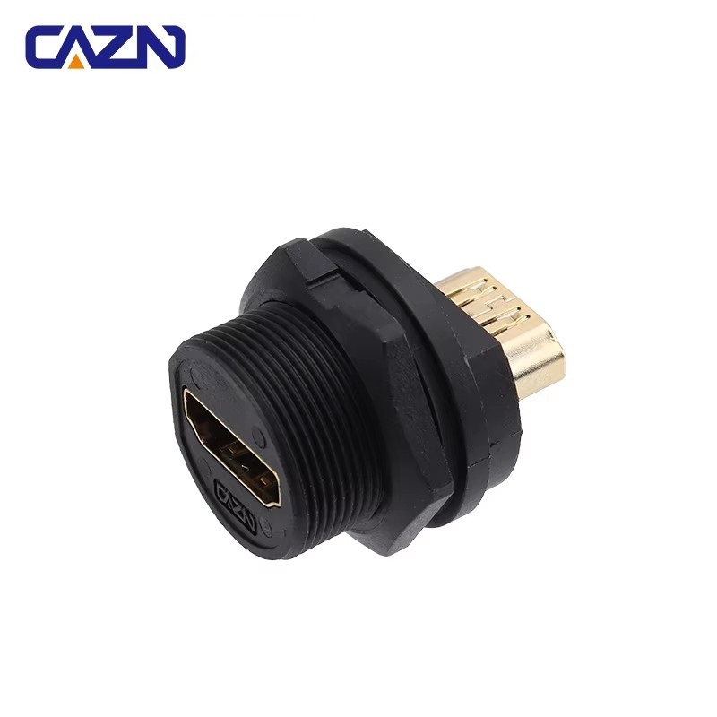 Hdmi wasserdicht  ip67 buchsen auf buchse rückseitig mit gewinde