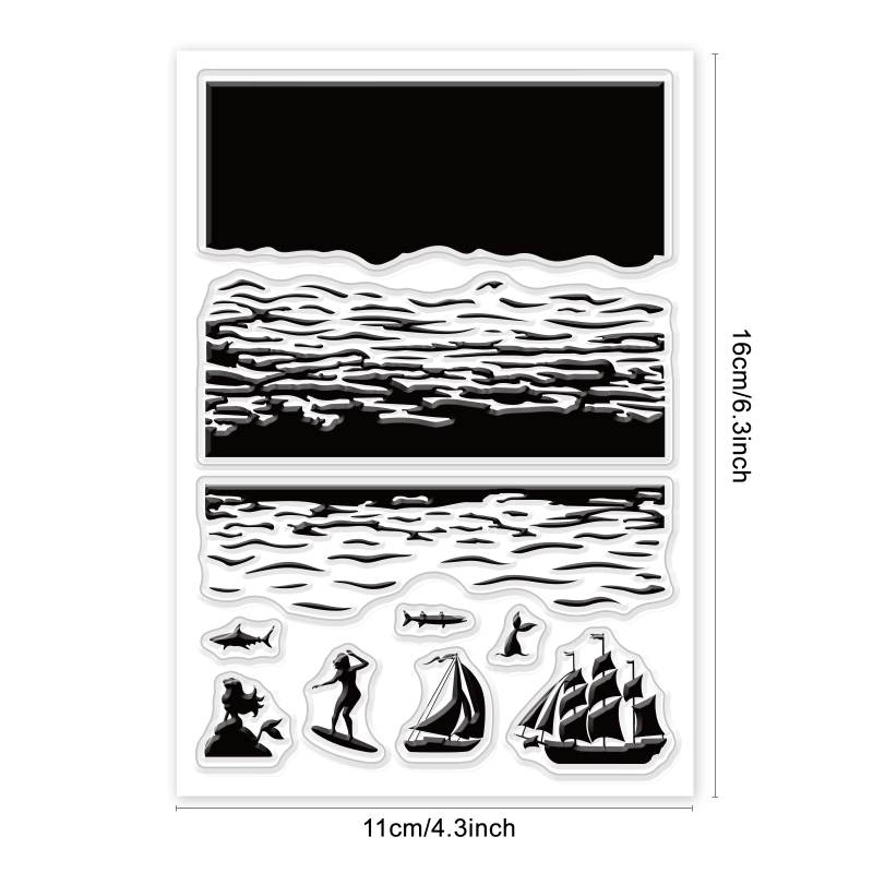 1 vel decoratieve duidelijke stempels plastic stempels boerderij dier siliconen stempel filmframe transparante zegel stempels voor cadeau fotoalbum