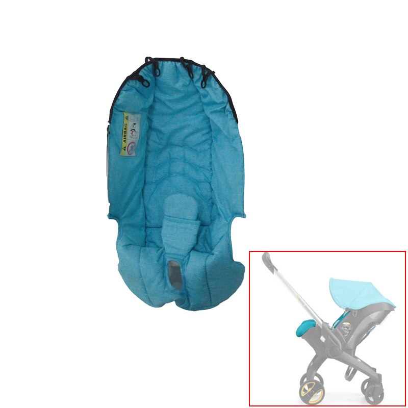 Doona baby sittdyna för 4 in 1 bilstol barnvagn kapell sovkorg sätesmatta kompatibel foofoo doona barnvagnstillbehör: Ljusblå kudde