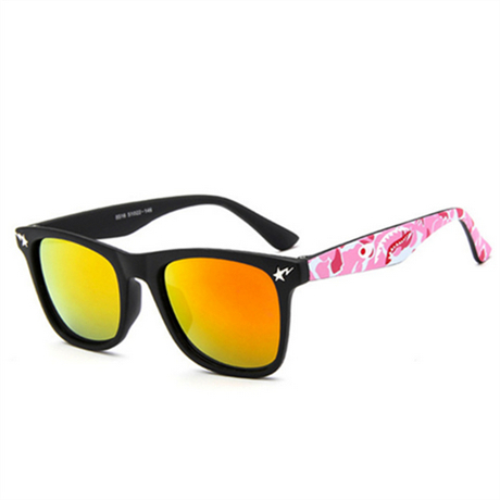 QETOU Kinderen Pra Zonnebril vierkant Frame Meisjes Jongens Zonnebril Voor kids kind UV400 óculos infantil de sol: color2