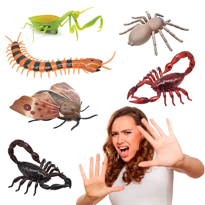 Infrarood Rc Afstandsbediening Dier Insect Speelgoed Simulatie Scorpion Spider Mot Prank Grappen Truc Speelgoed Kids Funny Novelty