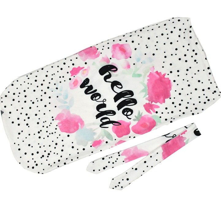 Storlek 15 cmx 10cm nyfödd bebis spädbarn sommar linda lillasyster bror filt wraps/sovsäck 100cm bomull 0-3 månader: E1