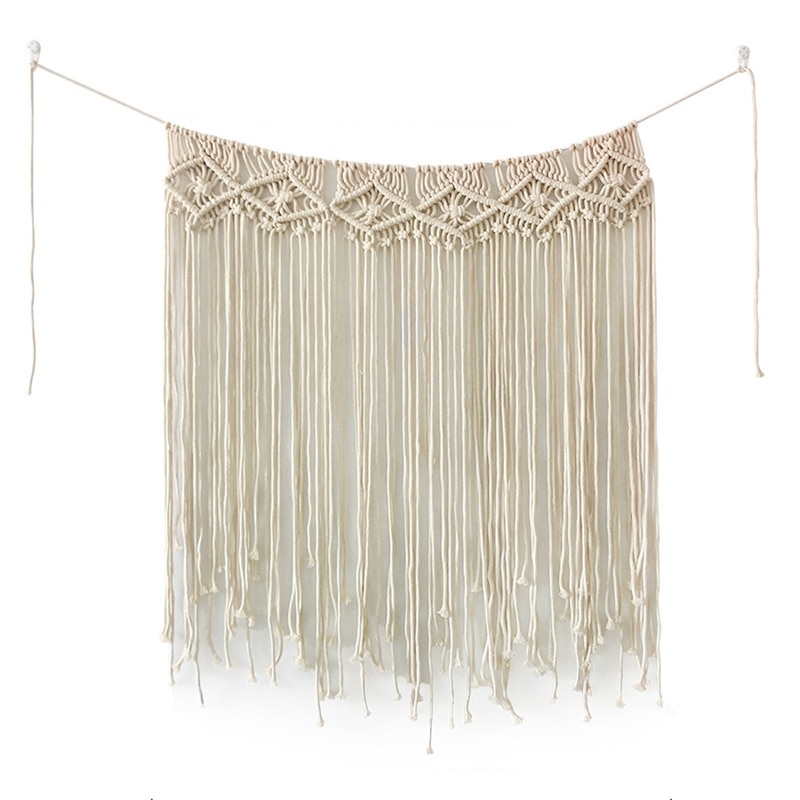 Decorazione murale con arazzo tessuto da appendere alla parete, Nappa macramè intrecciata macramè Decorazione da parete Boho for camera da letto Arazzo Bohemien fatto a mano Arte da parete Casa Appart