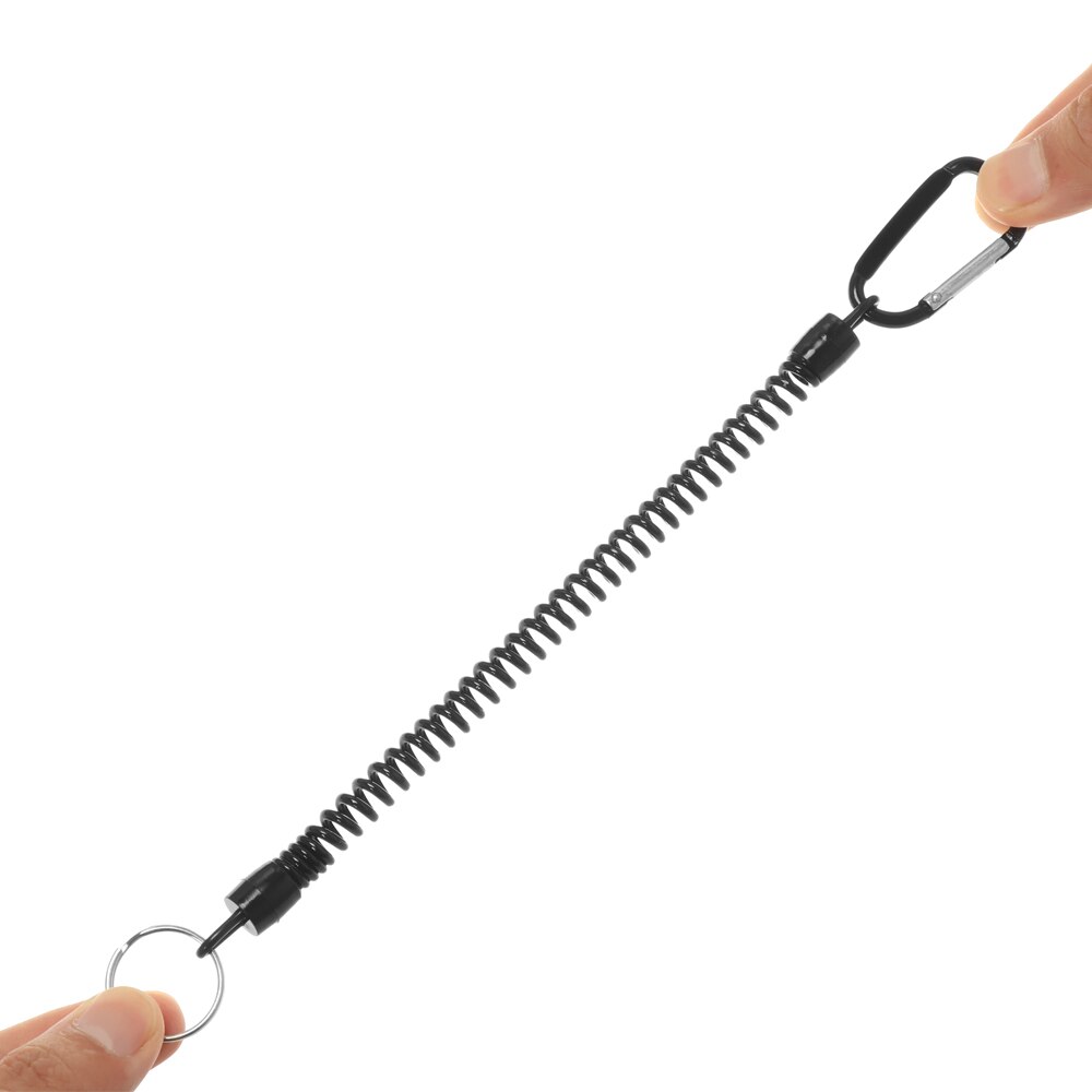 Uitschuifbare Beveiliging Sleutelhanger Houder Veiligheid Coil Karabijnhaak Touw Vissen Gereedschap Tangen Touwen Riemclip Haak Voor Camping Varen