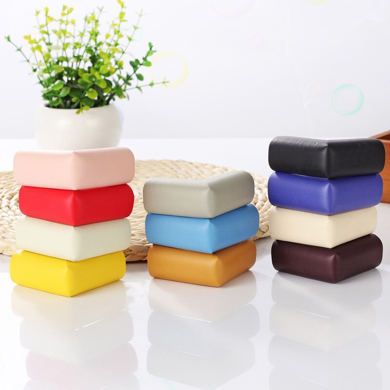 8 Teile/los 55*55mm freundlicher Silikon Schutz Ecke Weichen gummi Tisch Schreibtisch Abdeckung Sicherheit Baby Art Antikollision Rand wachen