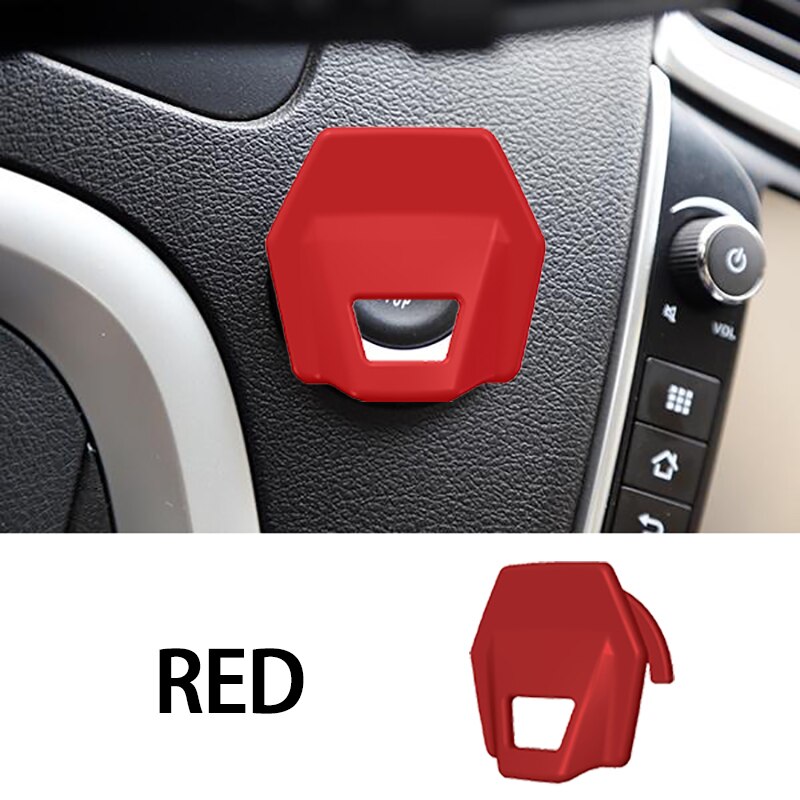 Car Interior Accessories Engine Ignition Start Stop Push Button Switch Button Cover Trim Sticker Button Switch Decor Stickers