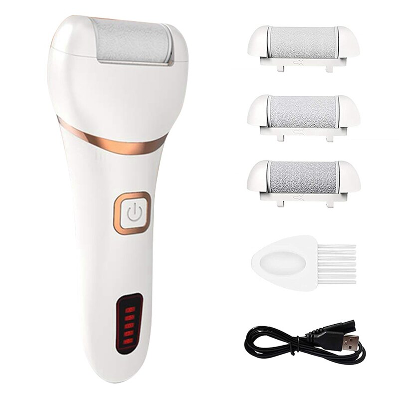 Removedor de callos eléctrico, Lima de pedicura electrónica recargable para pies, raspa de pie con impermeable IPX7: Default Title