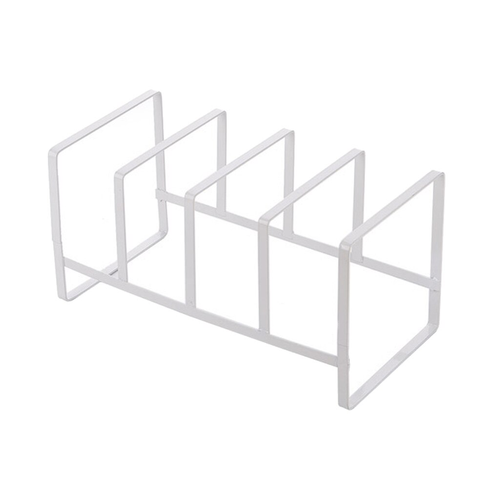 Iron Kitchen Dish Cup Drying Rack Drainer Dryer Tray Tableware Holder Organizer: White