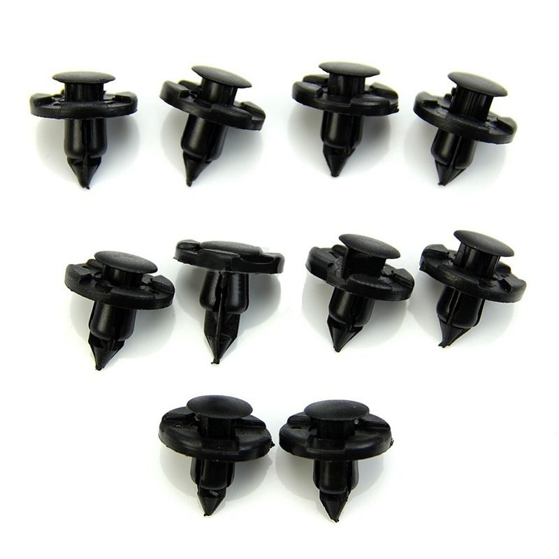 50 Pcs plastic Drive Rivets Mud Flaps Bumper Fender Push clips For Nissan 8mm bumper fender drive rivit clip