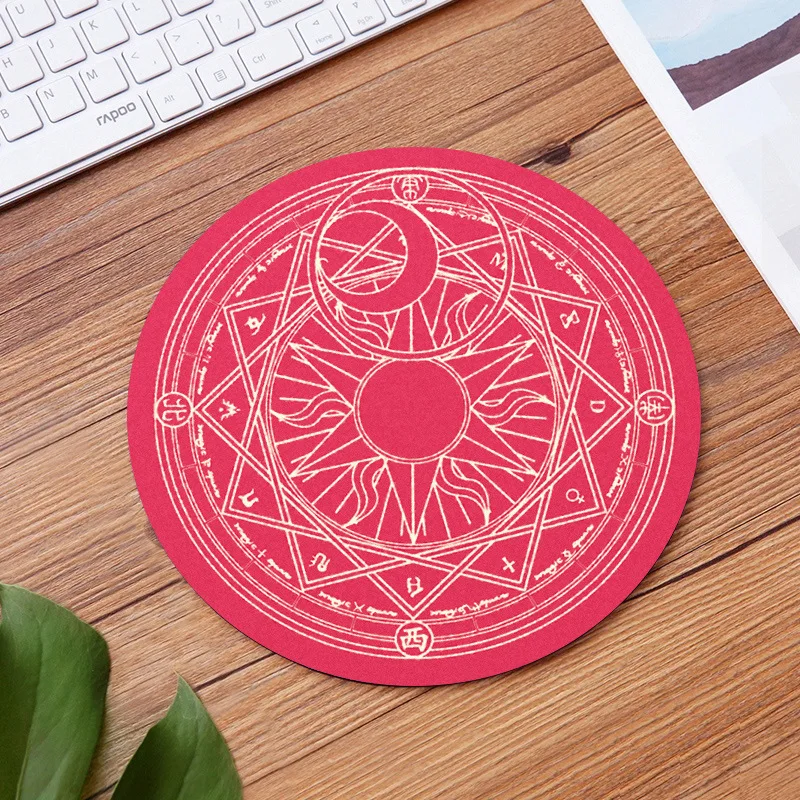 Kawaii Ronde Muismat Bureau Pad Laptop Muis Mat voor Office Home PC Computer Toetsenbord Leuke Muismat Antislip rubberen Bureaumat