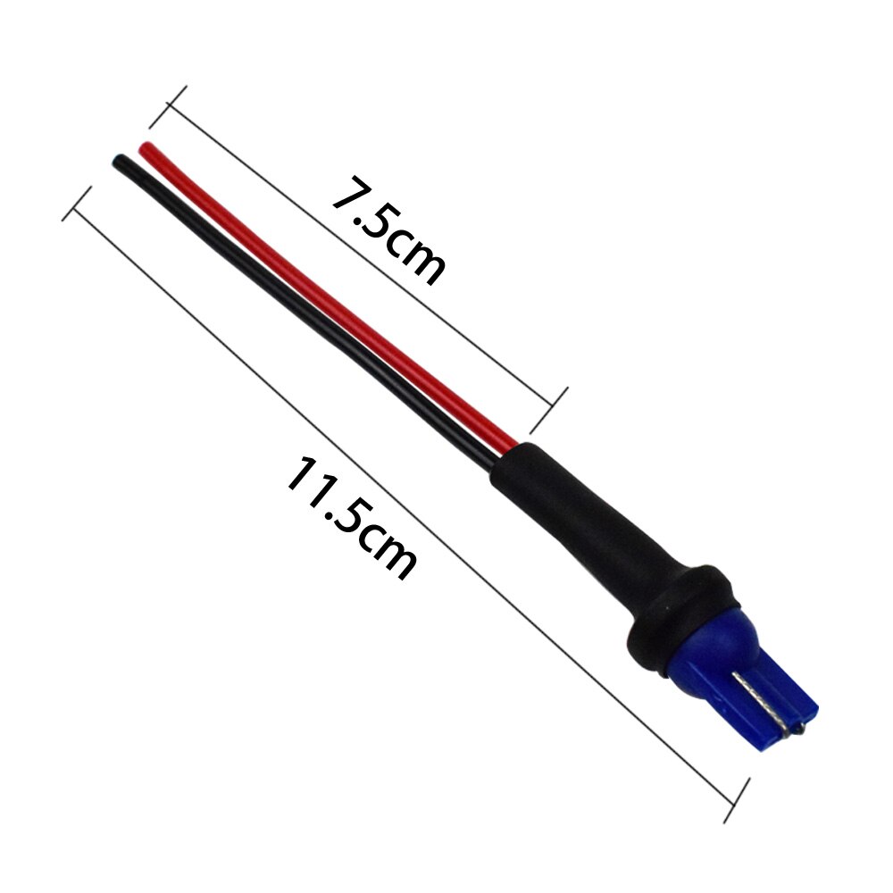 2 szt. T10 W5W uchwyt żarówki wtyk przewód męnarty na żeńnarty złącze miękkie gumowe gniazdo elektryczne robić samochodu lampa szerokokątna Dyoung