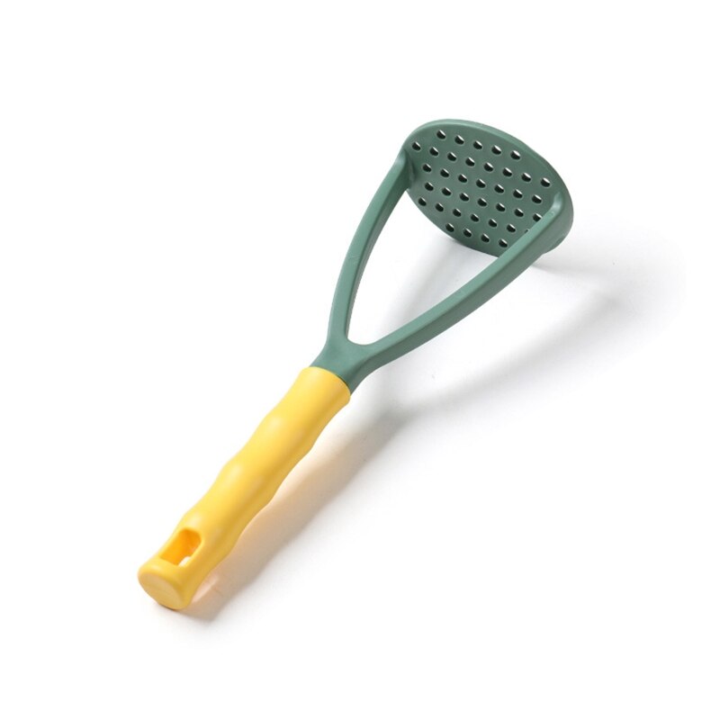 Potato Masher Potato Ricer Masher Non Stick Handheld Kitchen Masher Vegetable Fruit Masher for Food Bean Avocado Gadgets: Yellow green