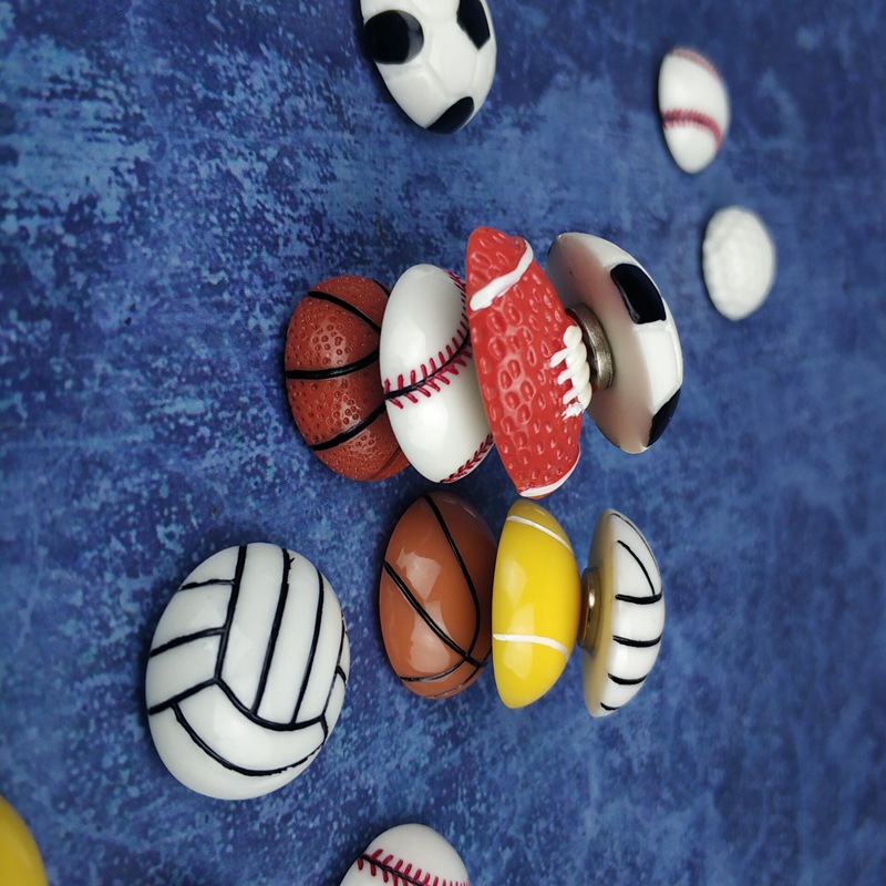24 pcs Ball basketball football refrigerator magnets Fridge magnetic stickers set Strong neodymium magnet home deco