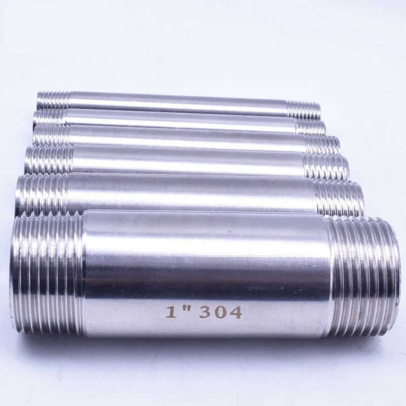 Water connection 1/8" 1/4" 3/8" 1/2" 3/4" 1" 1-1/4" 1-1/2" Male X Male Threaded Pipe Fittings Stainless Steel SS304 100mm Length