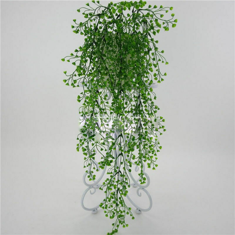 1 pc plast kunstige blomster cellling væg hængende blomst vin bryllup haven kunstig græsplæne dekoration: -en