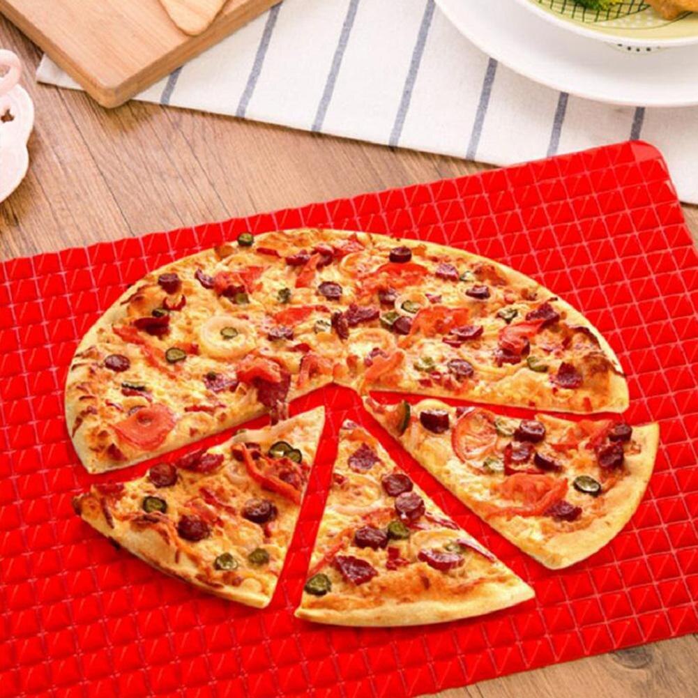 1PC BBQ Silicone Mat Pyramid Diamond Pan Fat Reducing Slip Oven Baking Grill Oil Filter Pad Sheet Cooking Non-Stick Mat