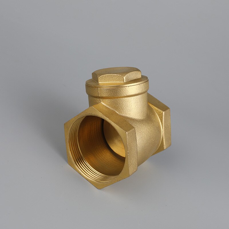 Female Thread Brass Non-return Swing Check Valve 232PSI Prevent Water Backflow DN32 DN40 DN50 Optional
