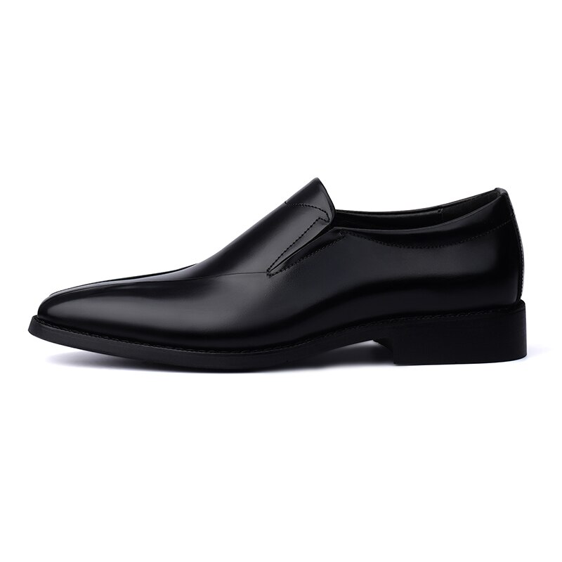 Zapatos skinn sport de casuales herre sapatos para sapato våren herre flat herre fritidssko masculino: Svart / 38